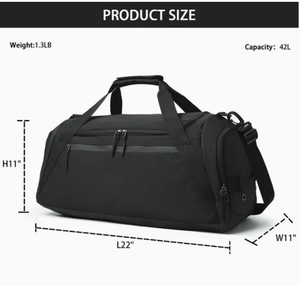Bolsa Deportiva Unisex Personalizada con Compartimento para Zapatos, Bolsa de Viaje Impermeable para Fin de Semana, para Fitness - Product Image 1