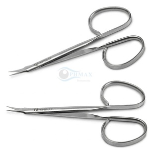 Tijeras de tenotomía Stevens rectas con hojas estándar de puntas roma y mango tipo cinta, de acero inoxidable, reutilizables, de alta calidad. - Product Image 2