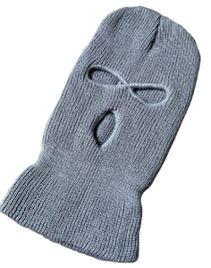 Balaclava bleue à 3 trous, masque intégral en acrylique tricoté, coupe-vent, pour le ski d'hiver et les activités de plein air - Product Image 5