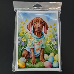 Vizsla Easter Egg Hunt Whimsical A7 Tamaño 5x7 Tarjetas de notas en blanco Paquete de 8 con sobres para saludo y escritura de notas - Product Image 3