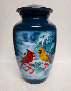 Vente en gros d'urnes funéraires uniques en aluminium pour adultes et cendres humaines design indien chic - Product Image 2