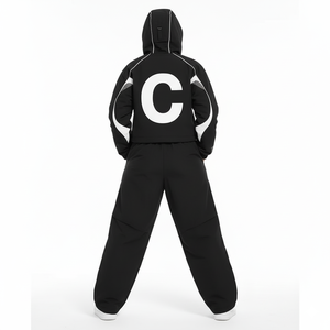 Custom Winter Solid Nylon Polyester Shell Tracksuit Two Piece Jogging Suit <b>Track</b> Windbreaker <b>Jacket</b> Shorts Sets <b>Men</b> Women - Product Image 3