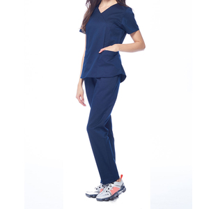 Blouse unisexe de la série américaine pour uniformes hospitaliers, veste zippée en tissu TRS chaud, imprimée, pour infirmières - Product Image 2