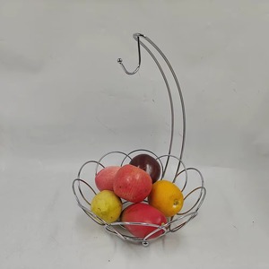Corbeille à fruits moderne en acier inoxydable, idéale pour les maisons, les bureaux et les salles de pause pour ranger les collations partagées de manière hygiénique. - Product Image 4