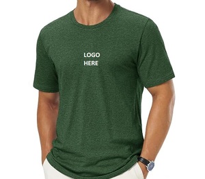 Camiseta Promocional Personalizada para Hombre, Cuello Redondo, Manga Corta, Algodón Negro Jaspeado - Product Image 5