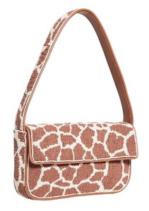 Handmade Luxury Trendy Seed Beads Embroidered Strong Safe Customizable Shoulder Bag with Boho Floral Design Pattern - Product Image 5