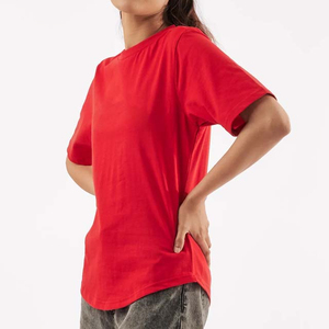 T-shirts à épaules tombantes pour femmes, best-sellers de l'été - vêtements décontractés, respirants, manches courtes, coton, service OEM, fabriqué au Pakistan - Product Image 5