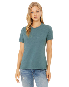 เสื้อยืดผ้าแคนวาสทรงปกติ แขนสั้น สีพื้น สำหรับผู้หญิง ใส่สบาย ระบายอากาศได้ดี เป็นมิตรต่อสิ่งแวดล้อม ผลิตจากโพลีเอสเตอร์ 100% เหมาะสำหรับฤดูร้อน - Product Image 6