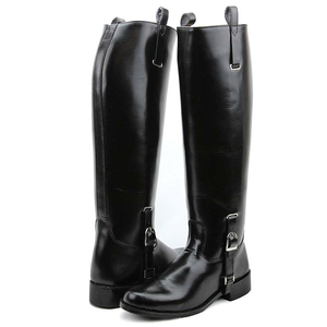 Best-Selling Leather Horse Riding Boots With PU Leather <b>Insole</b> Outsole Comfortable High-Top Design Wholesale Custom Your Style - Product Image 1