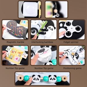 Gran oferta, Iplay Ilearn Baby, grabadora <span class=keywords><strong>de</strong></span> juguete sensorial <span class=keywords><strong>de</strong></span> <span class=keywords><strong>madera</strong></span>, tablero eléctrico ocupado Montessori con 5 para niños pequeños, juguetes Montessori para niños - Product Image 5