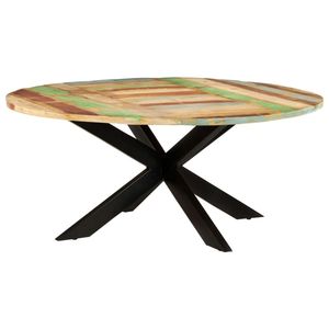 Tavolo da pranzo rotondo in legno massello 68.9 Design elegante "x 29.5" - Product Image 1