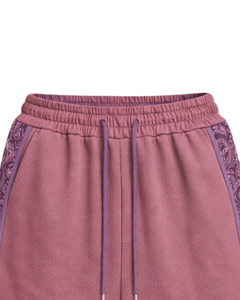 Pantalones Cortos Deportivos para Hombre, Color Rosa Polvoriento y Morado, Transpirables, de Secado Rápido, para Entrenamiento, Gimnasio, Running, Cintura Elástica, Personalizables - Product Image 4