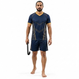 Uniforme de hockey professionnel élégant et conçu pour un jeu actif, offrant des mouvements flexibles et confortables pour les joueurs. - Product Image 1