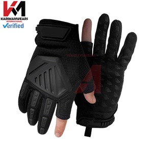 Gants de paintball à doigts entiers, tactiques, absorbant les chocs, protection des articulations, dos en maille respirante, paume antidérapante, poignet réglable - Product Image 4