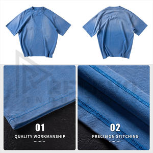 Camiseta Oversize Casual Unisex con Efecto Desgastado por el Sol, 100% Algodón Transpirable de Secado Rápido, con Estampado de Letras, Ajuste Holgado de Verano - Product Image 6