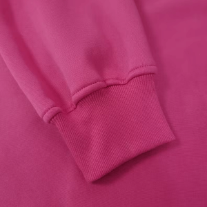 Sudadera con Capucha de Primera Calidad, Personalizada, Rosa, Transpirable, de Spandex/Poliéster, con Cierre Frontal, para Mujer, Manga Larga, Invierno, Informal - Product Image 3