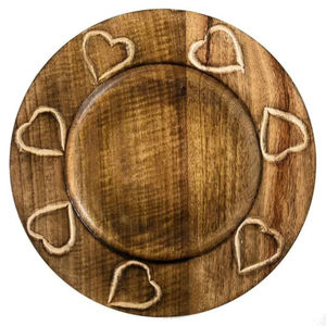 <b>Plastic</b> Charger <b>Plates</b> with Handmade Pattern Round Eco-Friendly 100pcs MOQ <b>Dinner</b> <b>Plate</b> Decor for Weddings - Product Image 2