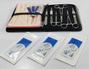 Kit de Sutura Quirúrgica de Alta Calidad de 9 Piezas con Estuche de Cuero, Certificado CE, Kit de Disección para Estudiantes, Salaar Industry - Product Image 2