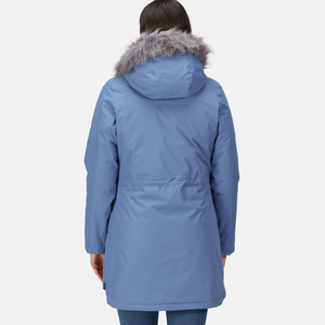 Women's Stylish Windbreaker <b>Fur</b> Hood Parkas Jacket Custom Outdoor Water Resistance OEM Service Women's Parkas Jackets - Product Image 2