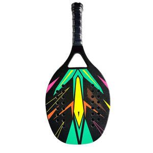 Raqueta de Pádel de Fibra de Carbono 100% Personalizada de Alta Calidad de Fábrica, Raqueta de Tenis de Playa con EVA Suave - Product Image 5