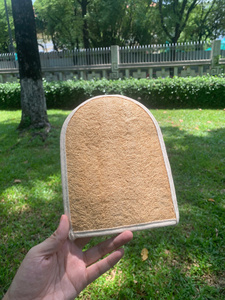ฟองน้ำใยบวบออร์แกนิคธรรมชาติ ขายดี เป็นมิตรต่อสิ่งแวดล้อม ใช้สำหรับขัดผิว ผลิตจากพืช ปราศจากขยะ - Product Image 4