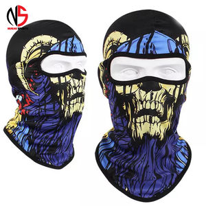 Cagoule de ski intégrale personnalisée avec logo brodé, masque tricoté 3 trous style rappeur/bandit pour l'hiver – Cagoule Nurak - Product Image 5