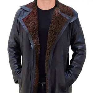 Professional <b>Mens</b> Sheepskin Fur <b>Coat</b> Wholesale Premium Fashion Custom Design Leather <b>Coat</b> - Product Image 5
