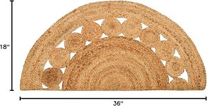 Nouveau design, tapis en jute tressé à la main, antidérapant, réversible, lavable, tapis de jeu pour enfants, tissage plat, marque Avior, salon, Inde - Product Image 3