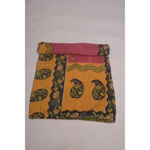 Colcha Kantha Gudri de Algodón Hecha a Mano, Reversible, Vintage, para Sofá, Cama o Decoración de Dormitorio - Product Image 3