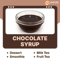 Sirop de chocolat pour bubble tea, ingrédients pour desserts, préparation facile, garniture polyvalente, certifié HACCP, pour boissons froides