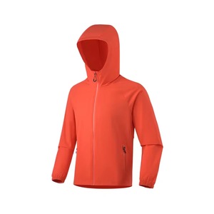 Veste à capuche pour homme, couleur unie, fermeture éclair, coupe-vent, décontractée, automne, coupe régulière, en polyester - Product Image 6
