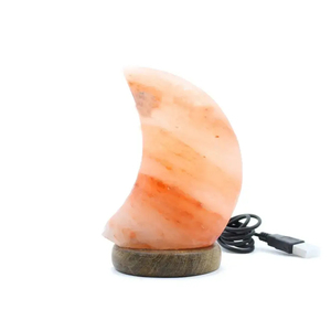 Authentic Natural Hand Carved Himalayan Pink Rock Salt <b>USB</b> <b>Lamp</b> Full Moon Decorative <b>USB</b> Crystal Salt <b>Lamp</b> Love Style - Product Image 4