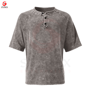 T-shirt en coton délavé pour homme, coupe ample et oversize, style vintage, décontracté, style streetwear, manches courtes, t-shirt premium - Product Image 2