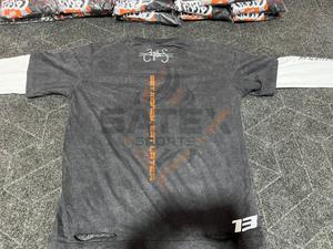 Custom Oversized <b>Tshirt</b> Long Sleeves Streetwear Boxy Vintage DTG Print Graphic Double Layer Long Sleeve T-Shirt - Product Image 5