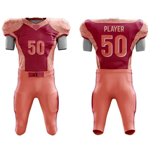 Low Price Customized New Brand Sublimated American Football Jersey <b>Set</b> Factory Directly Supply Unisex American Football Uniform - Product Image 1