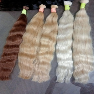 Colección de Cabello Indio Ondulado Rubio, Cabello Humano Remy 100% para Tejer - Product Image 2