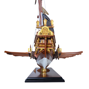 Maqueta de Barco Español La Real Galley, Hecha a Mano, Ecológica, Pintada en Madera, Modelo de Buque de Guerra Vintage, Decoración para el Hogar, 90Lx37Wx68H Cm - Product Image 3