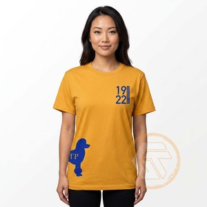 เสื้อยืดสโมสรหญิงแขนสั้นผ้าคอตตอนปักโลโก้เสื้อ100% พิมพ์ลายแกมม่าแกมมาอาร์โม - Product Image 5