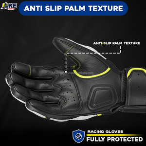 Guantes Profesionales de Cuero para Motociclismo, Simulación, Aprobados por SFI, con Protección y Agarre, Pantalla Táctil, para Ciclismo y Deportes - Product Image 3