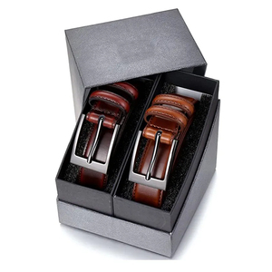 Ceintures en cuir pour hommes, mode décontractée, boucle en alliage réglable, 100% cuir véritable, luxe, service OEM, élégantes, vente en gros - Product Image 3