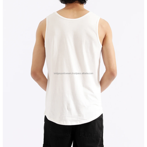 <b>Mens</b> Undershirt Crew Neck Sleeveless Polyester/Cotton Knitted Breathable Compression Fit Gym Workout - Product Image 4