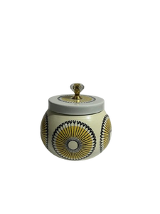 Metal with <b>sticker</b> Double Tier Food Storage Jar Set With Lid And Handle For <b>Kitchen</b> Decorative <b>Kitchen</b> Storage Container Floral - Product Image 5