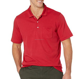 Vente en gros de polos en coton à manches courtes avec logo brodé Fabricant OEM avec service de marque personnalisé - Product Image 1