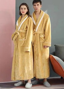 Chemises de nuit unisexes douces, décontractées, amples, thermiques, à séchage rapide, à manches longues, pour la maison, l'hôtel, le spa, pour hommes et femmes, printemps été - Product Image 6