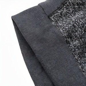 Sudadera con capucha y cremallera para hombre, diseño 2025, cómoda, teñida, con patrón sólido, versátil y elegante para el invierno - Product Image 3