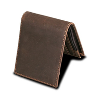 Dompet Pria Kulit Asli Bergaya Ramah Lingkungan dengan Kancing, Motif Batu, Desain Unik