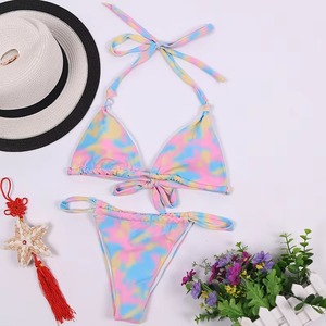 Conjunto de Bikini Brasileño de Cintura Alta para Mujer, Traje de Baño Sexy para Playa, Logotipo Personalizado, Proveedor Mayorista OEM - Product Image 2