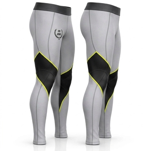 Collants de compression athlétiques pour hommes personnalisés, tissu respirant et léger, construction extensible, ajustement confortable, évacuation de l'humidité - Product Image 6