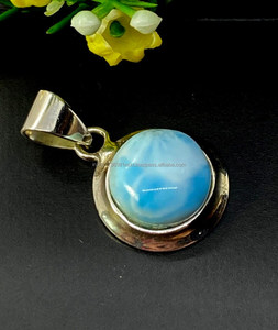 Colgante sólida de plata 925, colgante de ópalo, collar de piedra lunar, colgante bohemio, colgante hecho a mano de tres piedras, regalo colgante para ella - Product Image 5