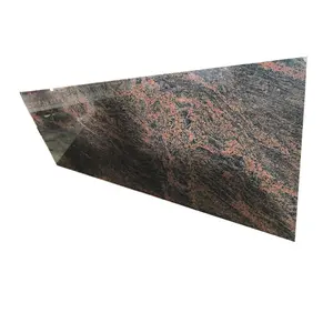 Highly Durable Cost Effective Polished Indian Black Tiger Granite Big Slabs Tiles Natural Stone for Kitchen Shell Bathroom Tiles